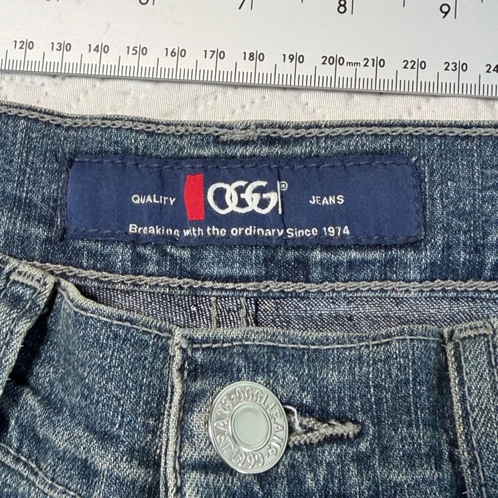 Oggi Jeans Ring Carbon Dark Wash Flare Leg Denim Size 11 Womens